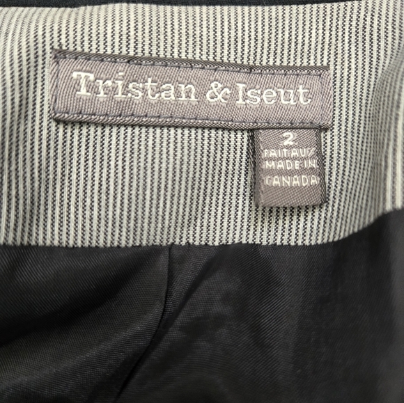 Tristan & Iseut Military Style Navy Blazer/Jacket. Size 2 - Picture 11 of 13